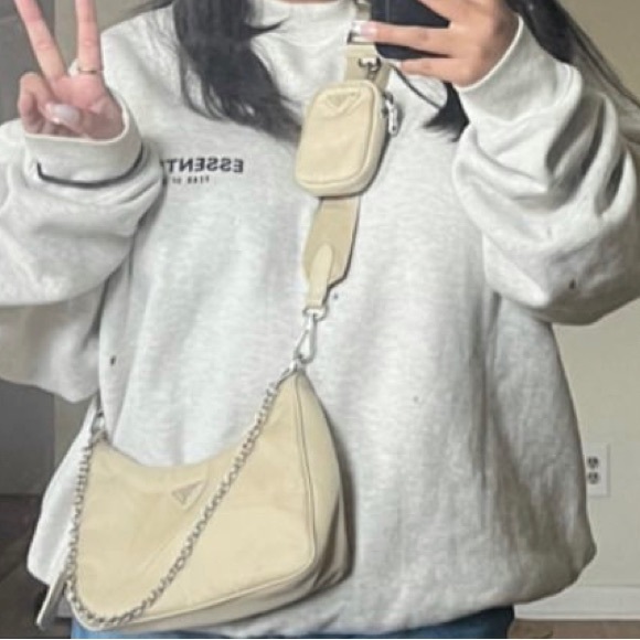 Prada Re-Edition 2005 Re-Nylon bag(beige) - Picture 1 of 14